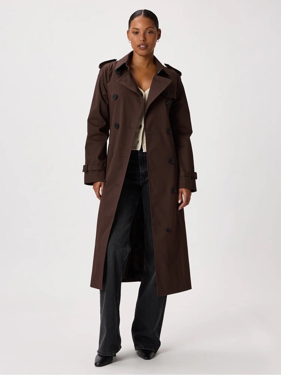 Quince Jackets & Blazers - Quince Brown Comfort Stretch Long Trench Coat size M